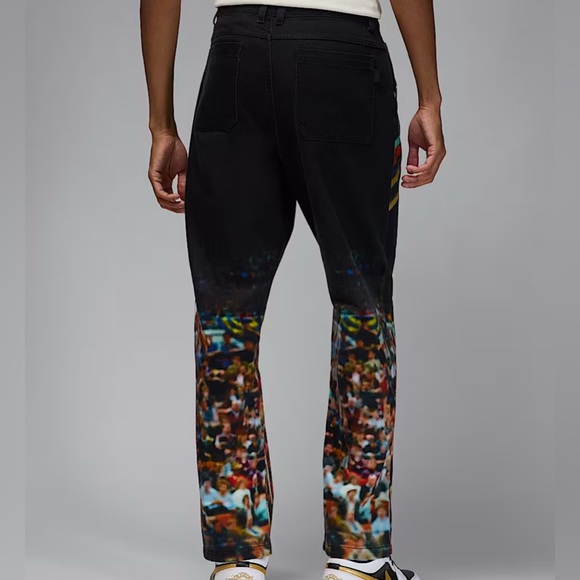 HF0045-010 | Men’s Air Jordan Printed Twill Pants | Dunk Contest | Relaxed - Picture 3 of 13